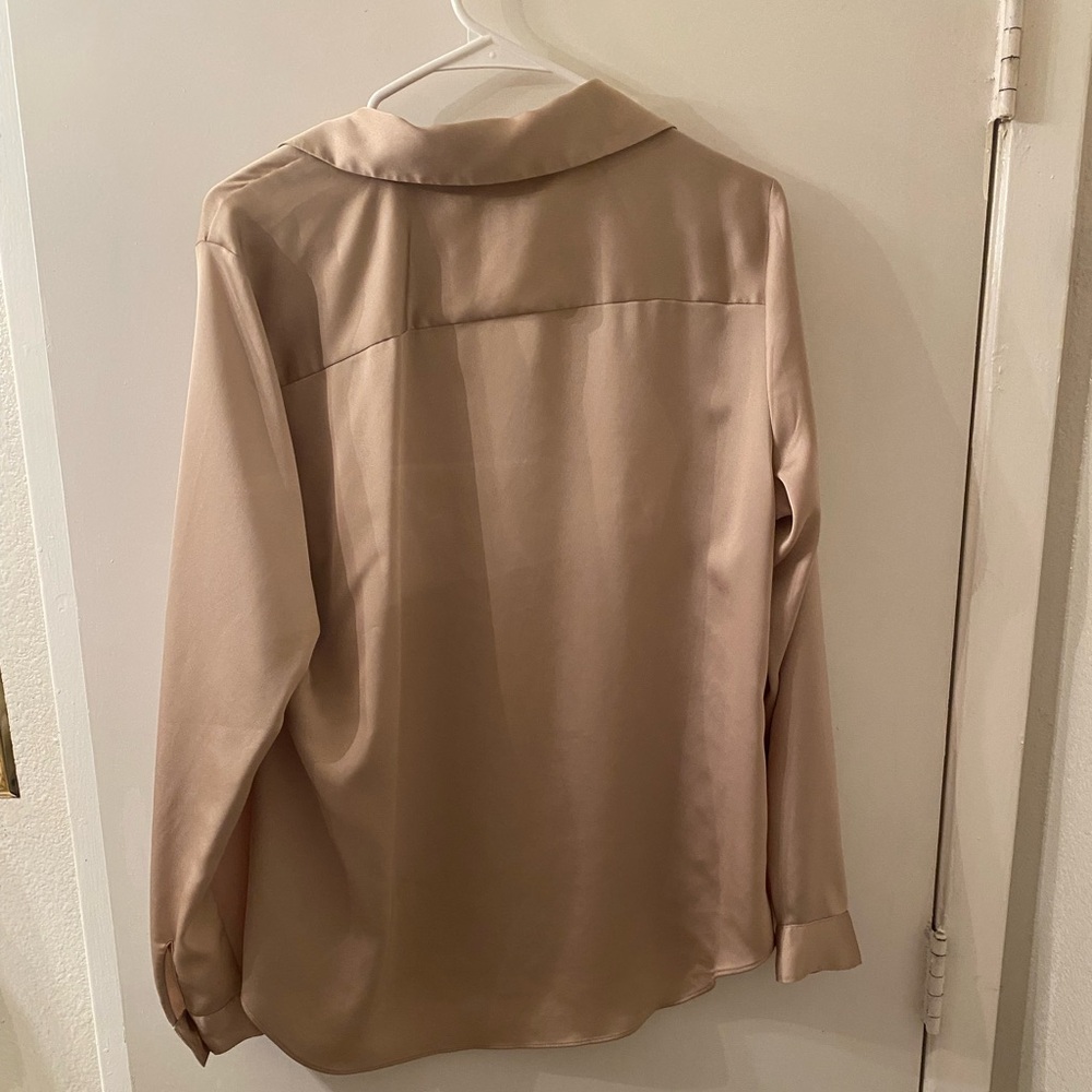 Ann Taylor Light Tan Blouse - Picture 2 of 5